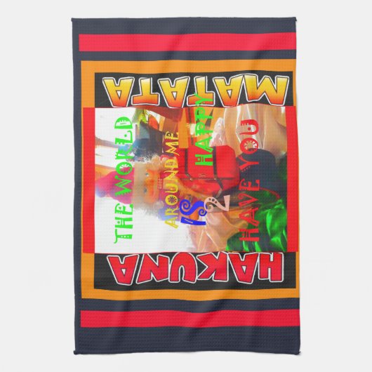 Vrolijk kerstfeest De wereld om mij heen is blij o Theedoek (Verticaal)