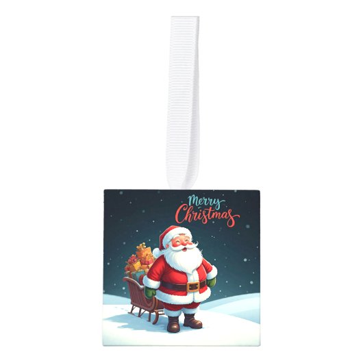 Vrolijk kerstfeest decoratie (Voorkant)