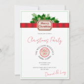 "Vrolijk kerstfeest" decoratie kerstfeest Kaart (Voorkant)