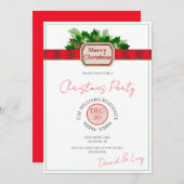 "Vrolijk kerstfeest" decoratie kerstfeest Kaart (Voorkant / Achterkant)
