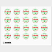 Vrolijk kerstfeest decoratieve Stickers (Vel)