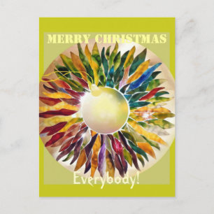 Vrolijk kerstfeest, decoratieve uitnodiging
