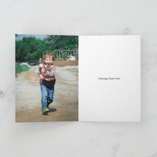 Vrolijk Kerstfeest Deel 2 Foto Kerstmis Kaart (Binnen)