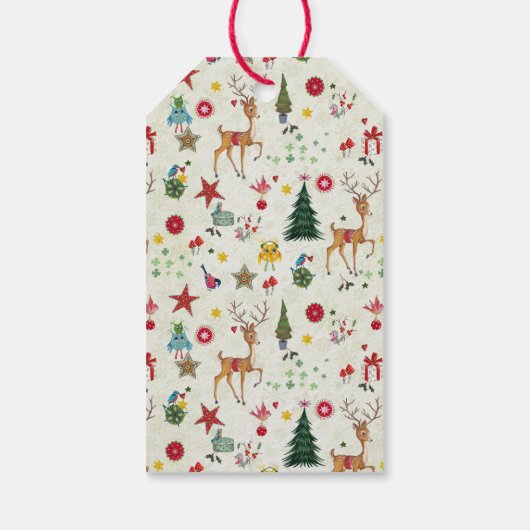 Vrolijk kerstfeest | Deer & Boom | CadeauLabels (Achterkant)