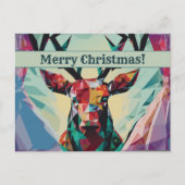 Vrolijk kerstfeest Deer Briefkaart (Voorkant)