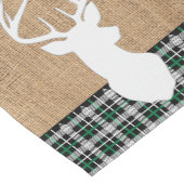 Vrolijk kerstfeest Deer - Groene Pset Korte Tafelloper (Hoek)