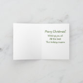 Vrolijk kerstfeest Deer Kaart (Binnen)