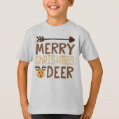 Vrolijk kerstfeest Deer T-shirt (Voorkant)