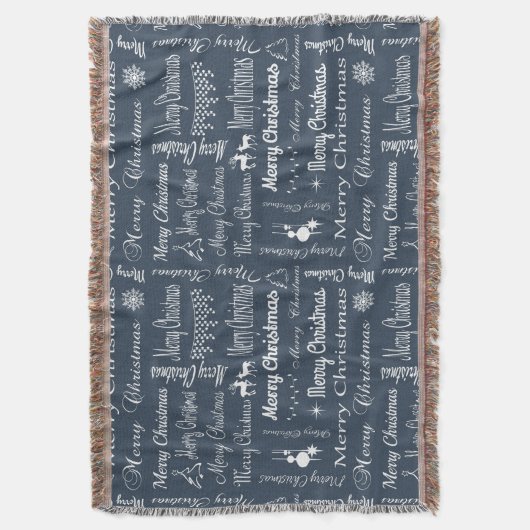 Vrolijk kerstfeest deken (Voorkant Verticaal)