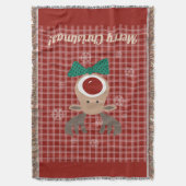 Vrolijk kerstfeest! deken (Voorkant Verticaal)