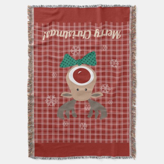 Vrolijk kerstfeest! deken (Voorkant Verticaal)