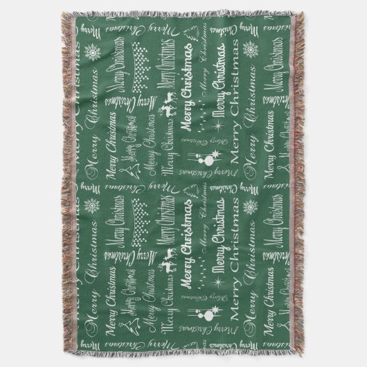 Vrolijk kerstfeest deken (Voorkant Verticaal)