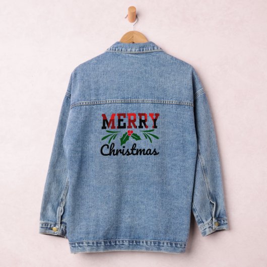 Vrolijk kerstfeest denim jacket (Hangar)