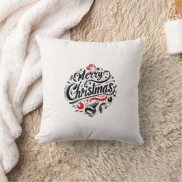"Vrolijk kerstfeest design" Kussen
