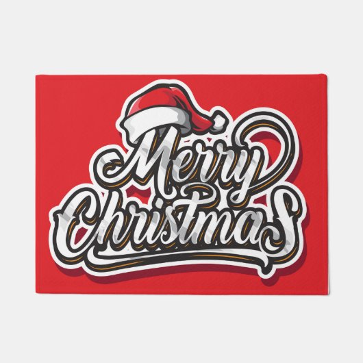 Vrolijk kerstfeest deurmat (Voorkant)
