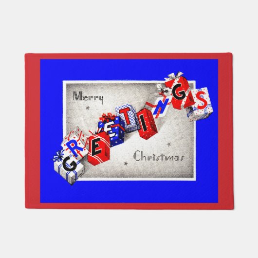 Vrolijk kerstfeest deurmat (Voorkant)