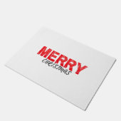 Vrolijk kerstfeest deurmat (Schuin)
