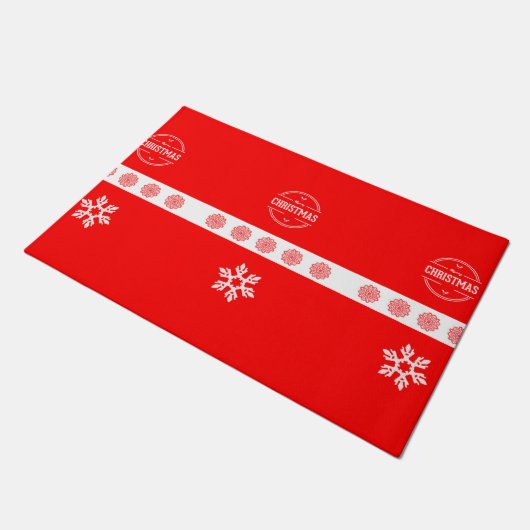 Vrolijk kerstfeest deurmat (Schuin)