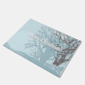 Vrolijk kerstfeest! deurmat (Schuin)