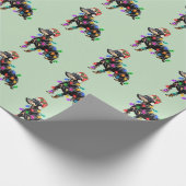 Vrolijk kerstfeest Doberman Dog in het Pet van San Cadeaupapier (Hoek)