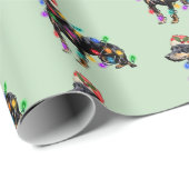 Vrolijk kerstfeest Doberman Dog in het Pet van San Cadeaupapier (Rol Hoek)