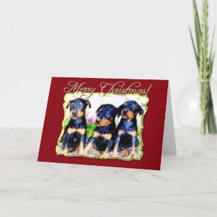 Vrolijk Kerstfeest Doberman Pinscher kaart