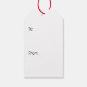 Vrolijk kerstfeest Dobermann Honden Cadeaulabel (Achterkant)