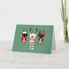 Vrolijk kerstfeest Dobermann Honden Feestdagen Kaart