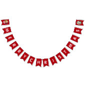 Vrolijk kerstfeest dochter rood en wit foto vlaggetjes (Alle)