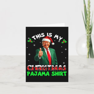 Vrolijk kerstfeest Donald Trump Kerstman Dit is mi Kaart