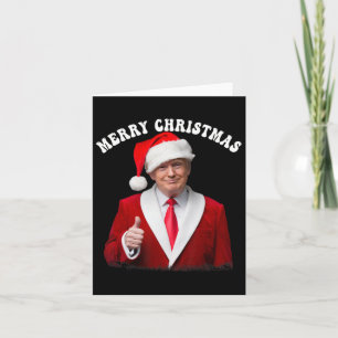 Vrolijk Kerstfeest Donald Trump Kerstman Familie X Kaart