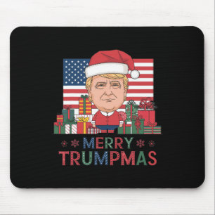 Vrolijk Kerstfeest Donald Trump Kerstman Familie X Muismat