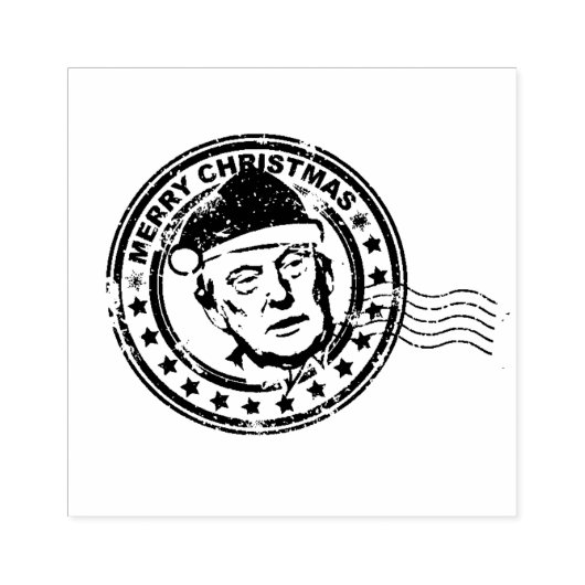VROLIJK KERSTFEEST DONALD TRUMP PRESIDENT 2020 RUBBERSTEMPEL (Afrduk)