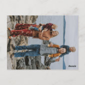 Vrolijk kerstfeest, donkergroene gouden tinten fot briefkaart (Achterkant)