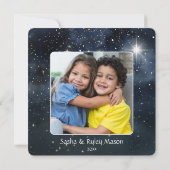 Vrolijk Kerstfeest  Dorp Familie Foto Naam Kaart (Achterkant)