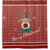 Vrolijk kerstfeest! douchegordijn (Voorkant)