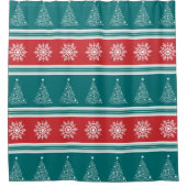 Vrolijk kerstfeest douchegordijn (Voorkant)