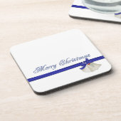 Vrolijk kerstfeest drankjes onderzetter (Linkerzijde)