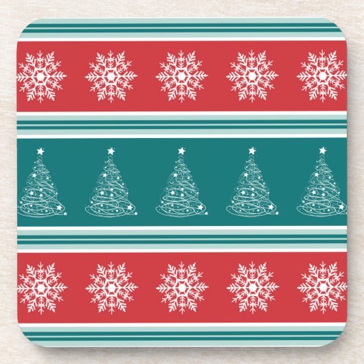 Vrolijk kerstfeest drankjes onderzetter (Voorkant)
