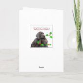 Vrolijk kerstfeest Duitse affiches Feestdagen Kaart (Achterkant)