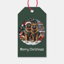 Vrolijk kerstfeest Duitse herdershonden