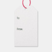 Vrolijk kerstfeest Duitse herdershonden Cadeaulabel (Achterkant)