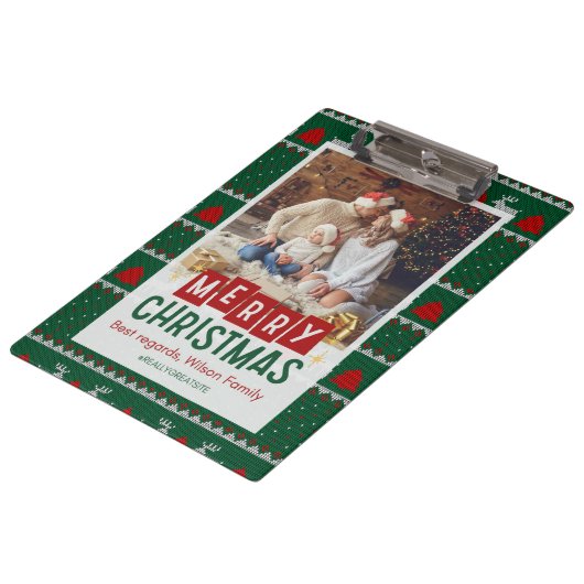 Vrolijk Kerstfeest Echt Geweldige site Klembord (Gekanteld)