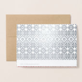 Vrolijk kerstfeest Echte Folie Luxe Aangepaste fot Folie Kaarten (Met envelop)