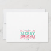 Vrolijk Kerstfeest Een Afbeelding Foto Kerst Kaart (Achterkant)