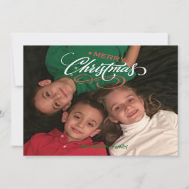 Vrolijk Kerstfeest Een Afbeelding Foto Kerst Kaart