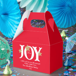 Vrolijk kerstfeest een klein cadeau voor je schatt bedankdoosjes