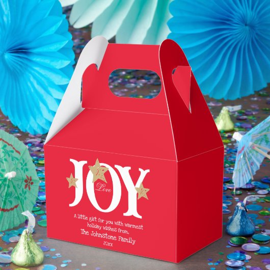 Vrolijk kerstfeest een klein cadeau voor je schatt bedankdoosjes (Feest)