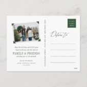 Vrolijk kerstfeest Eenvoudig penseel Moderne Foto Feestdagenkaart (Achterkant)