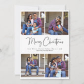 Vrolijk kerstfeest | Eenvoudig script voor meerder Feestdagenkaart (Achterkant)